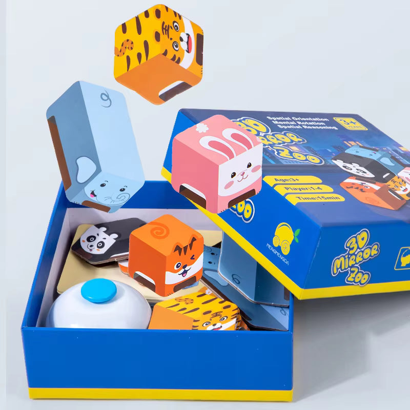 Jeu de miroir 3D Fidtoy - Apprentissage de la logique animale