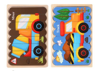 Double-Sided Strip 3D Puzzles Baby Toy