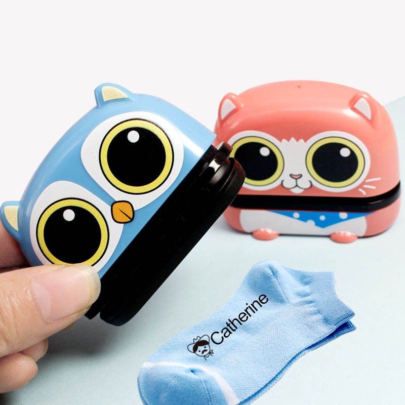 Tampon Prénom Personnalisé Enfant et 100 Stickers