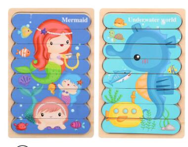 Double-Sided Strip 3D Puzzles Baby Toy