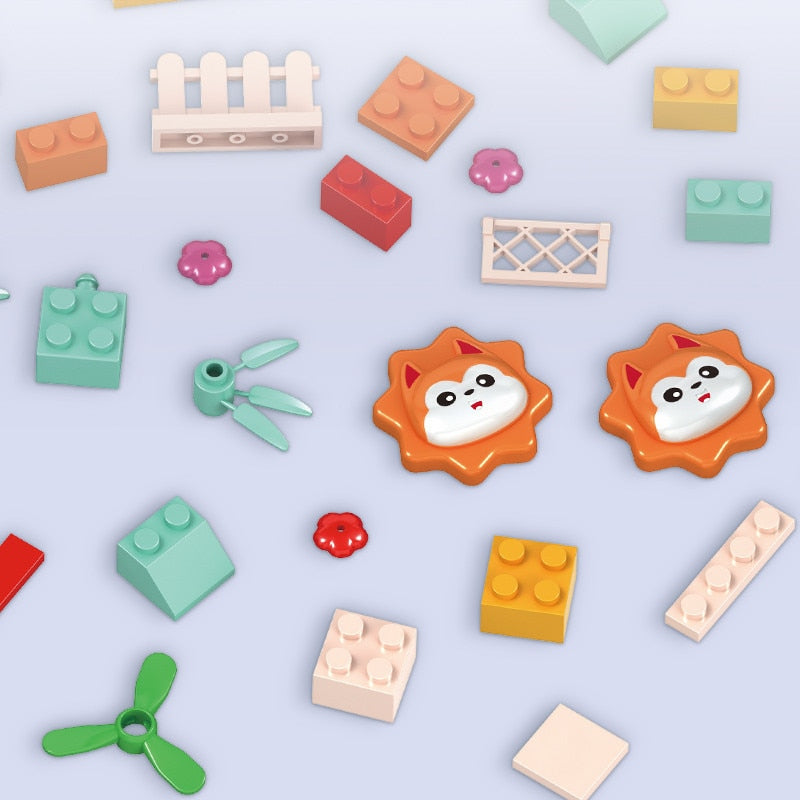 Building Blocks Car Run Set