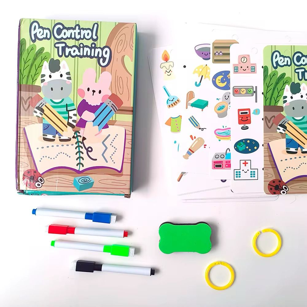 Pen Control Training – Tracing, Symmetry, Maze, and Matching Activities