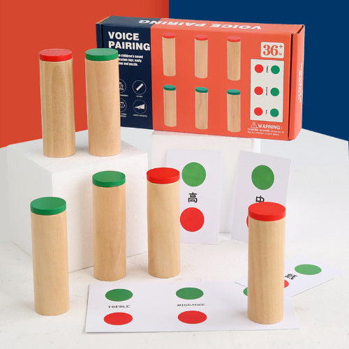 Montessori Wooden Sound Cylinders Sound Set - Open Ended Learning Toys