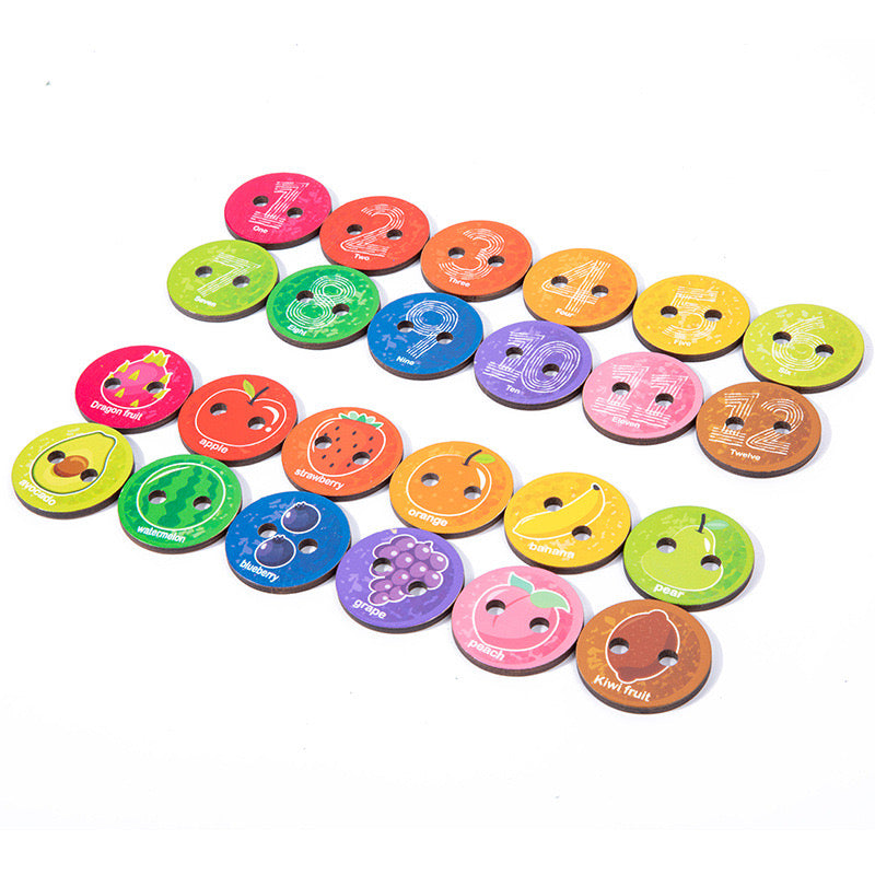 Rainbow Caterpillar Threading Game - The best fine motor toys