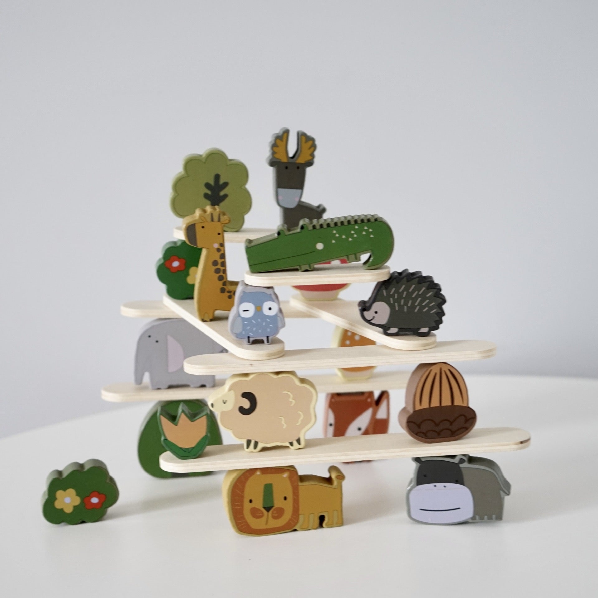 Wooden Animals in the Forest-Opened Ended Play