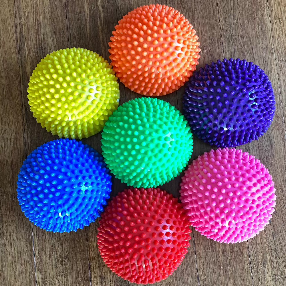 Spiky Half Ball Cushion for Games and Balance Set of 7- Best Sensory Toys