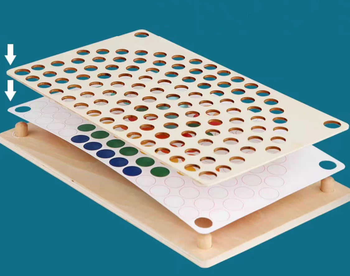 Fidtoy Montessori Cuentas Arcoíris