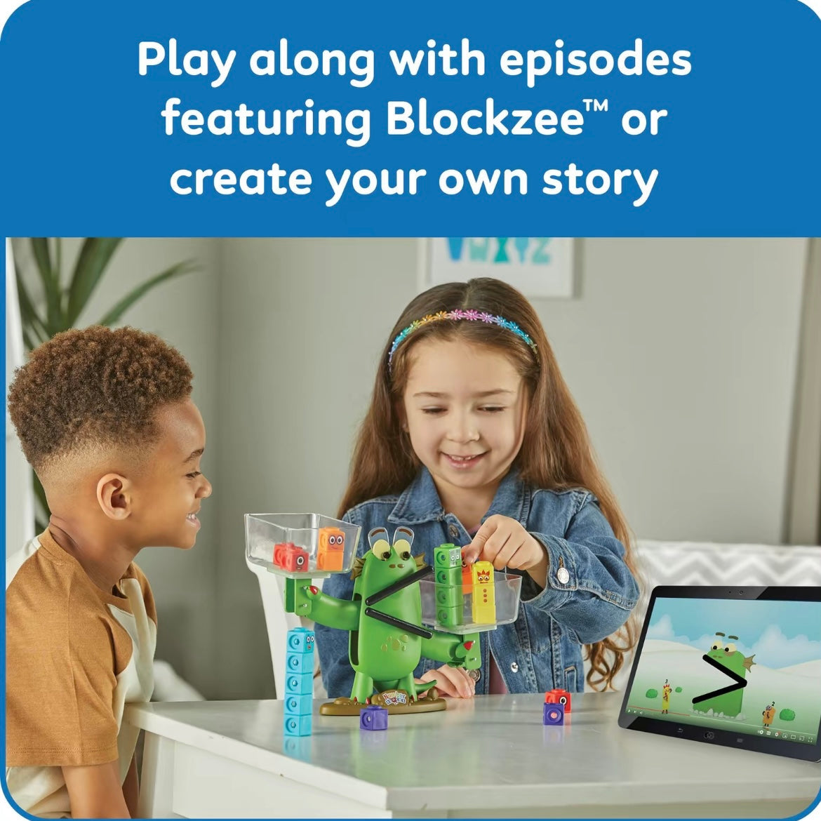 Juego de actividades de equilibrio Numberblocks Blockzee, 61 cubos MathLink, balanza, manipuladores matemáticos educativos, números para niños pequeños, actividades de aprendizaje preescolar, regalos de cumpleaños para niños