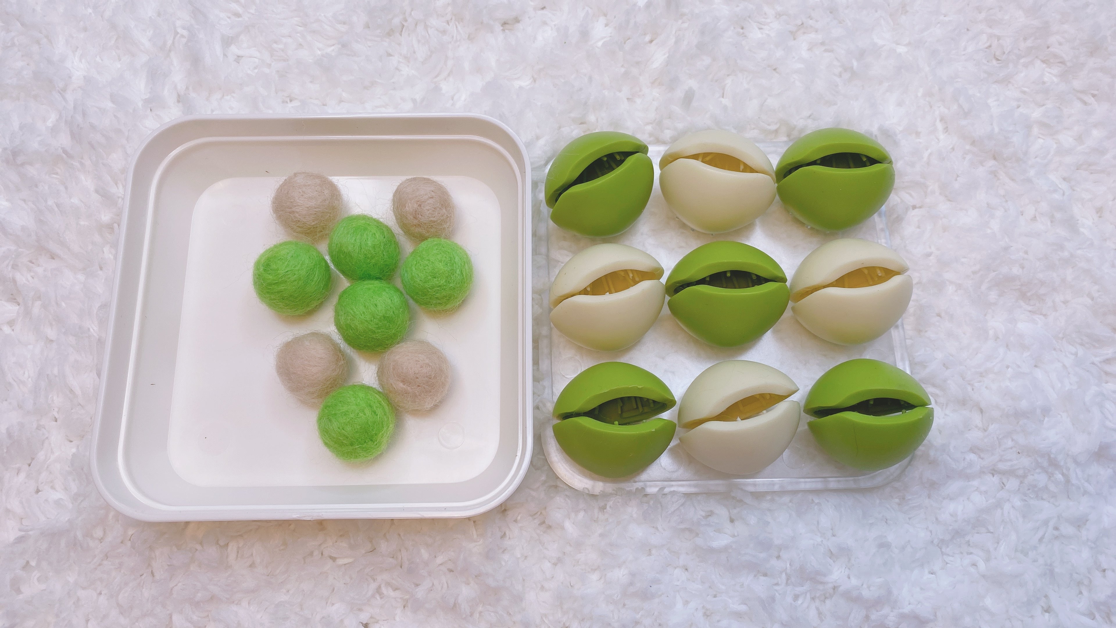 Montessori Cactus and Ball Finger Activity Tool