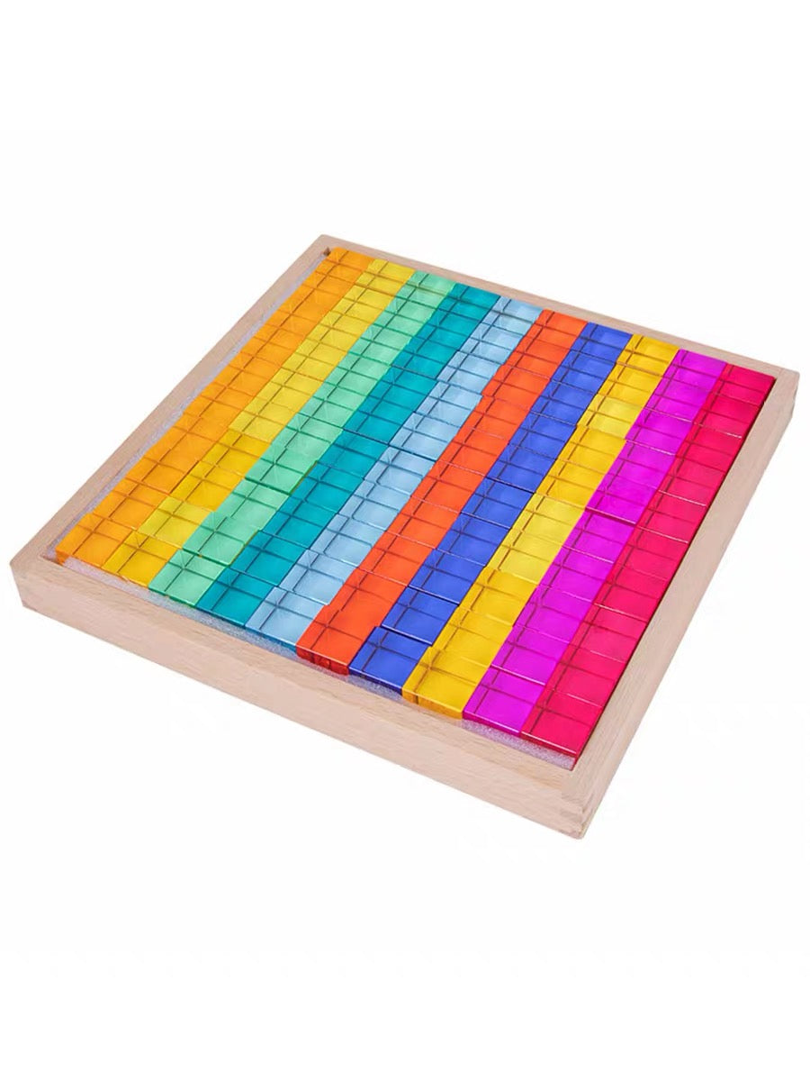 Lucite Cubes Acrylic Blocks Translucent Epoxy Toy 100 piece