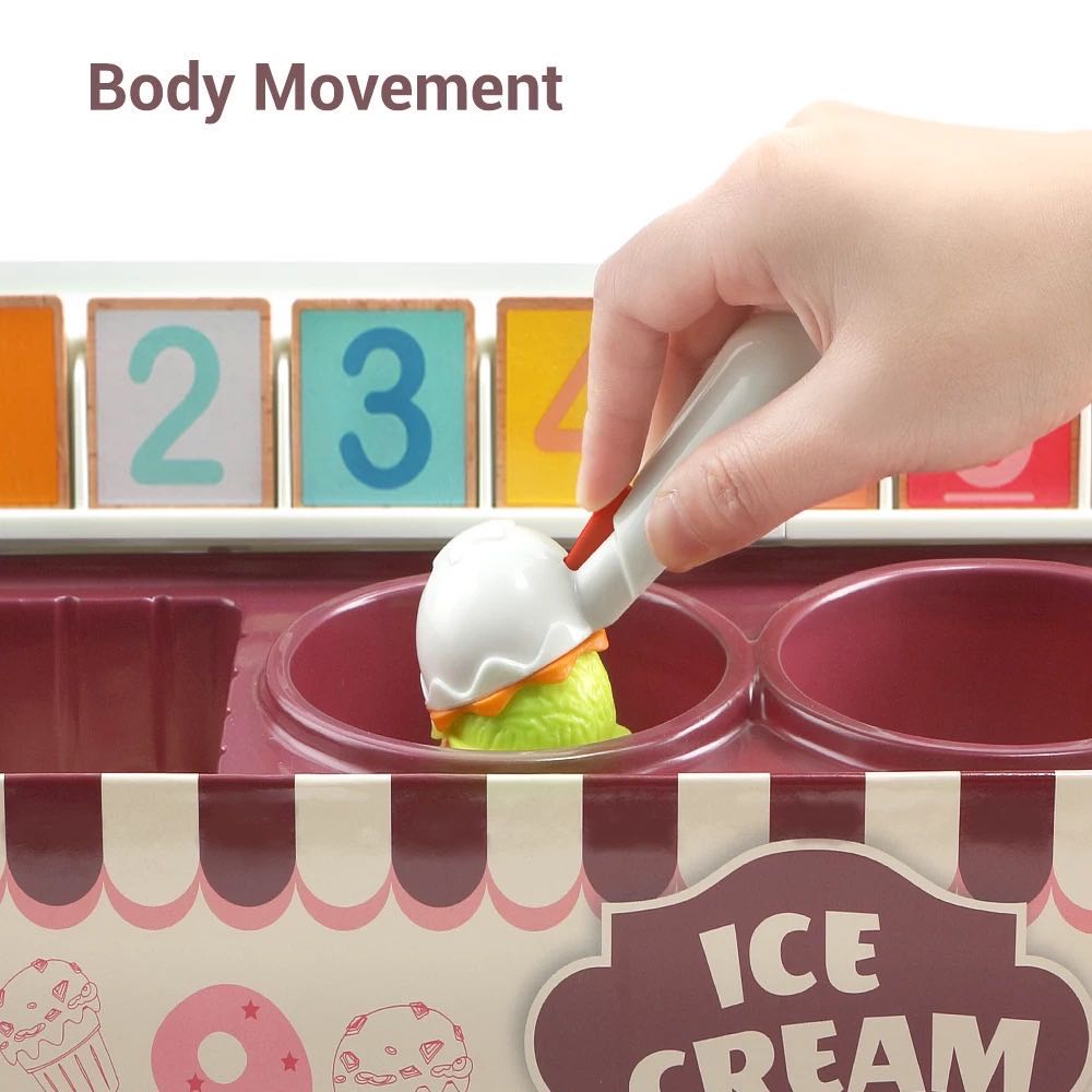 Pretend Play Ice Cream Counter Montessori Educational Math Toys-Mathematics toys
