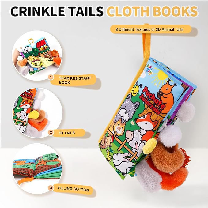 Jollybaby Fluffy Cloth Books