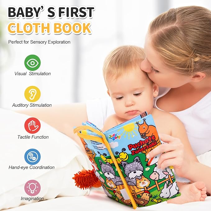 Jollybaby Fluffy Cloth Books