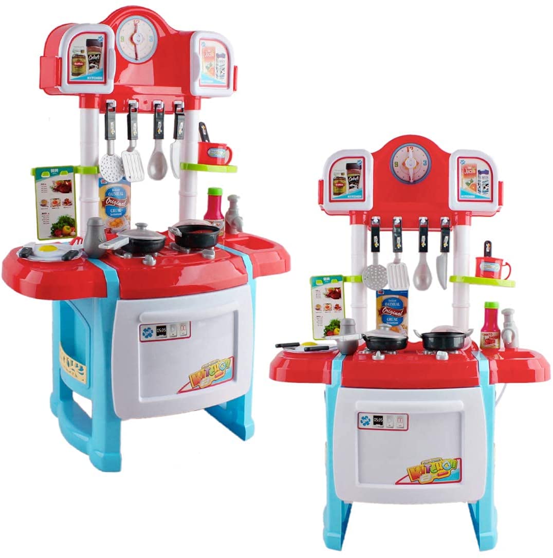 'My Little Chef' Minatare Kitchen Playset Role Playing Game with Light and Sound Water Features Kids Christmas Gift Toys