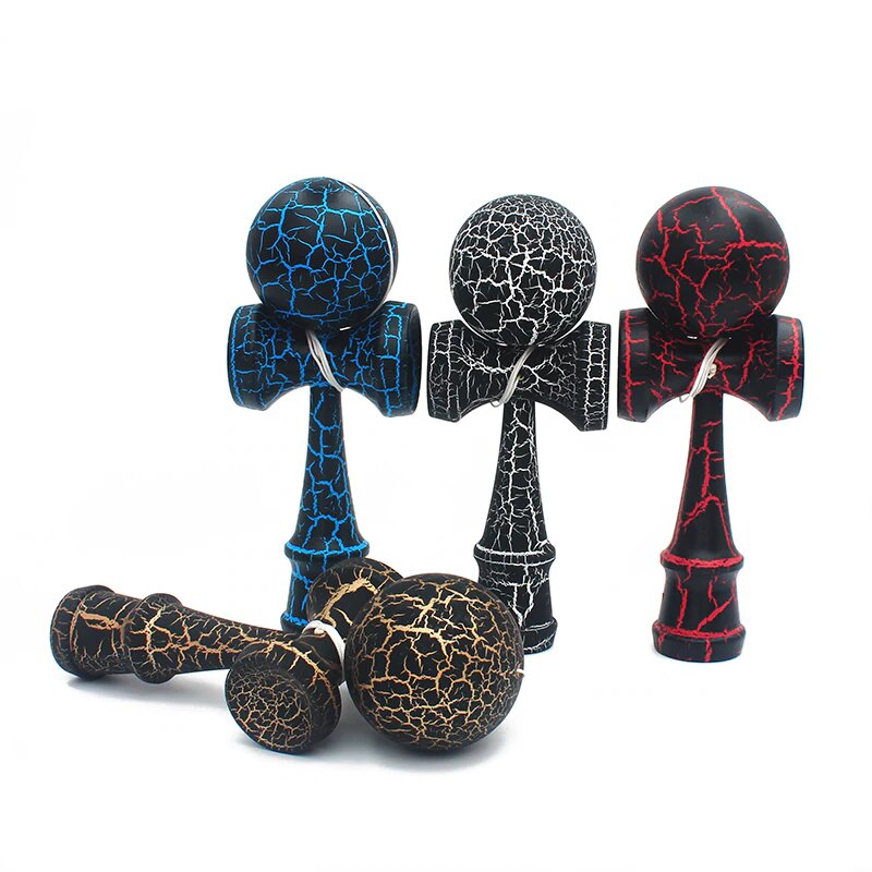 Fidtoy Kendama Cracks Wooden Skill Toy for Kids