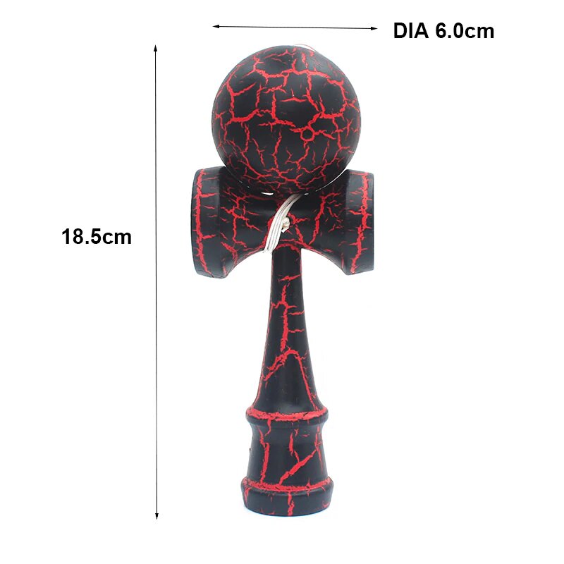 Fidtoy Kendama Cracks Wooden Skill Toy for Kids