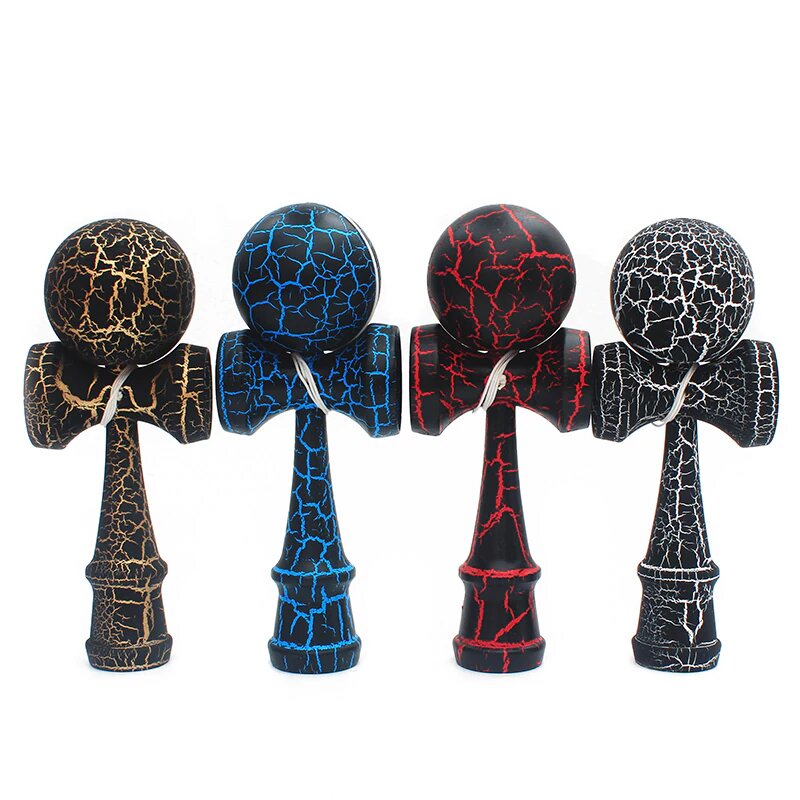 Fidtoy Kendama Cracks Wooden Skill Toy for Kids