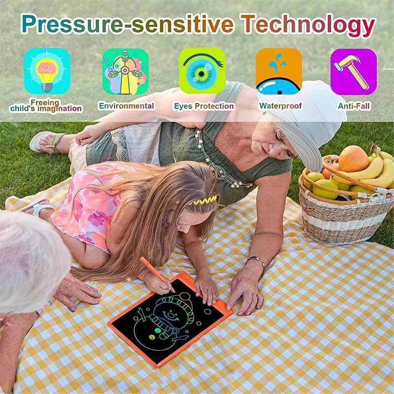 Tablette de dessin LCD couleur 15 pouces Fidtoy – Ardoise magique magnétique pour enfants de 3 à 8 ans