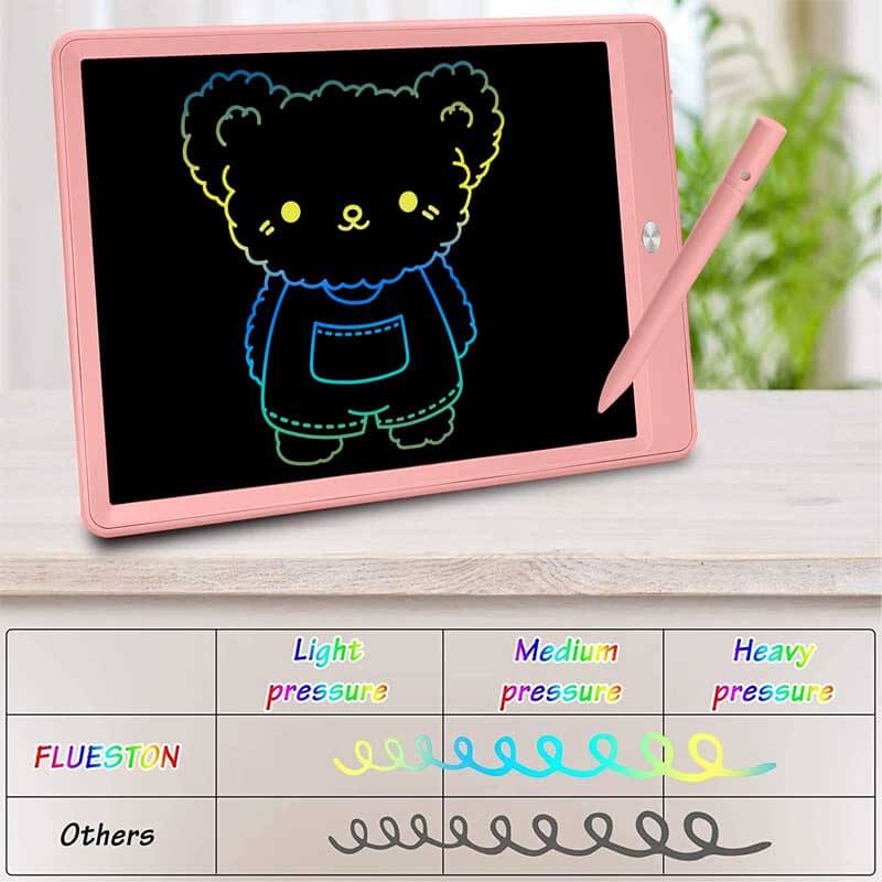 Tablette de dessin LCD couleur 15 pouces Fidtoy – Ardoise magique magnétique pour enfants de 3 à 8 ans