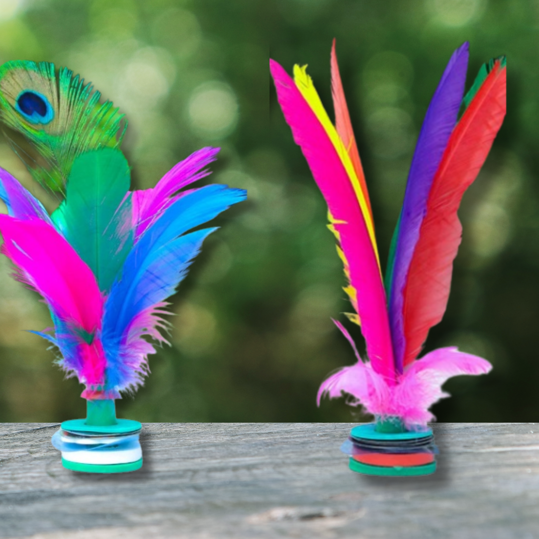 Feather Kick Shuttlecock Kids Outdoor Hacky Sack Activity Toy