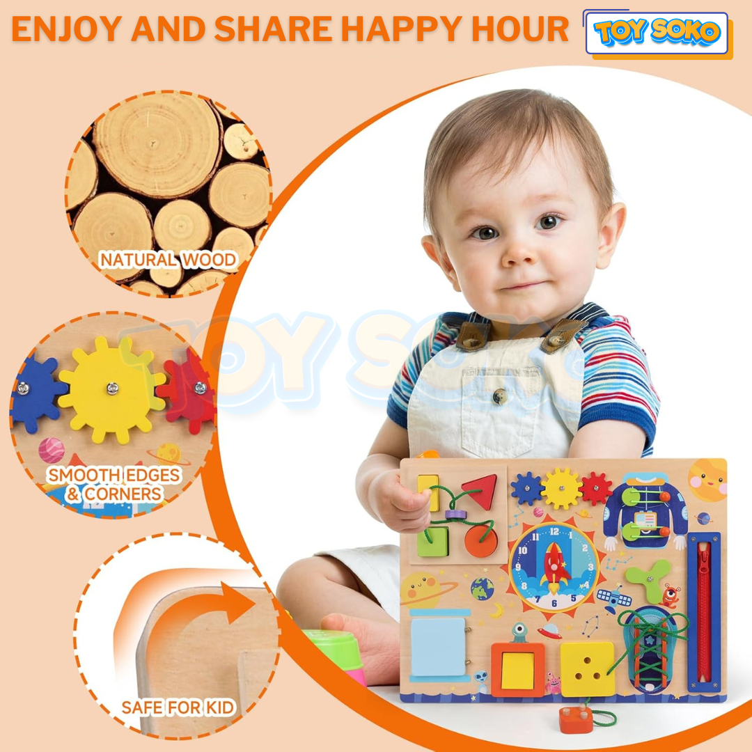 Cosmic Sensory Board – Interactive Learning Toys for Toddlers