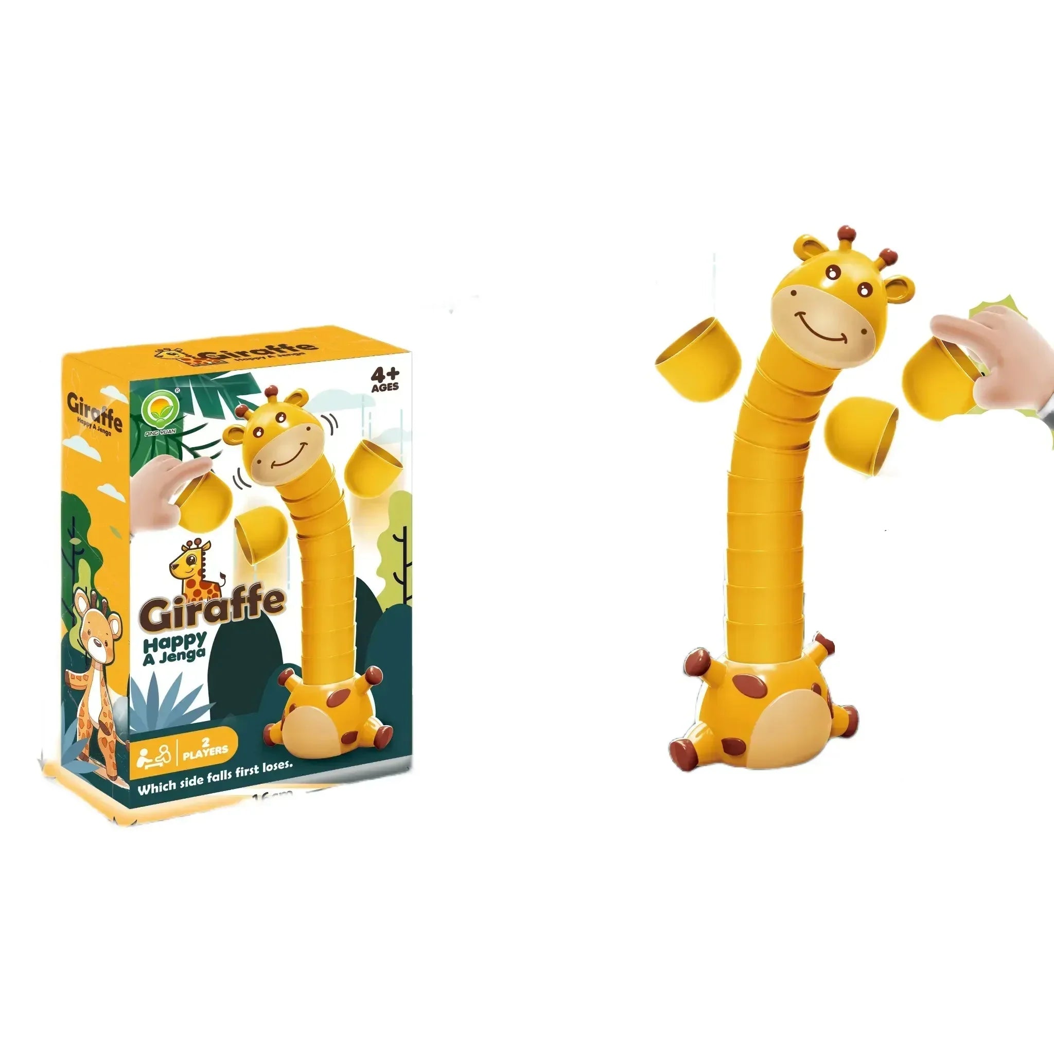 Fidtoy Giraffe Neck Stacking Animal Stack Attack Game for Kids
