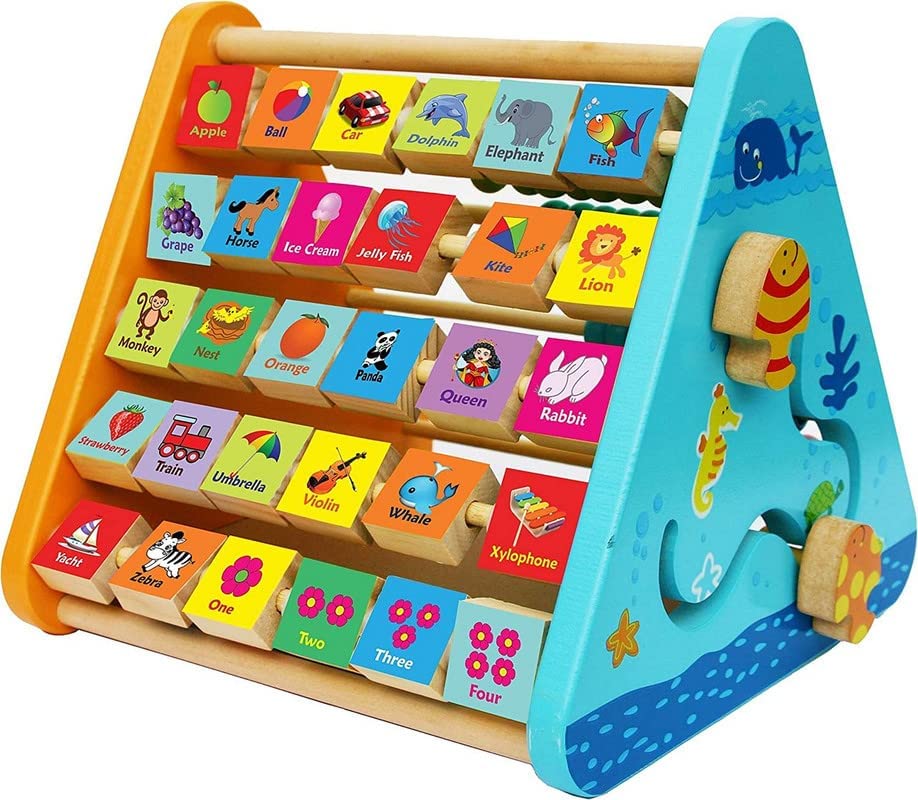 Montessori 5 in 1 Wooden Activity Triangle (Large)