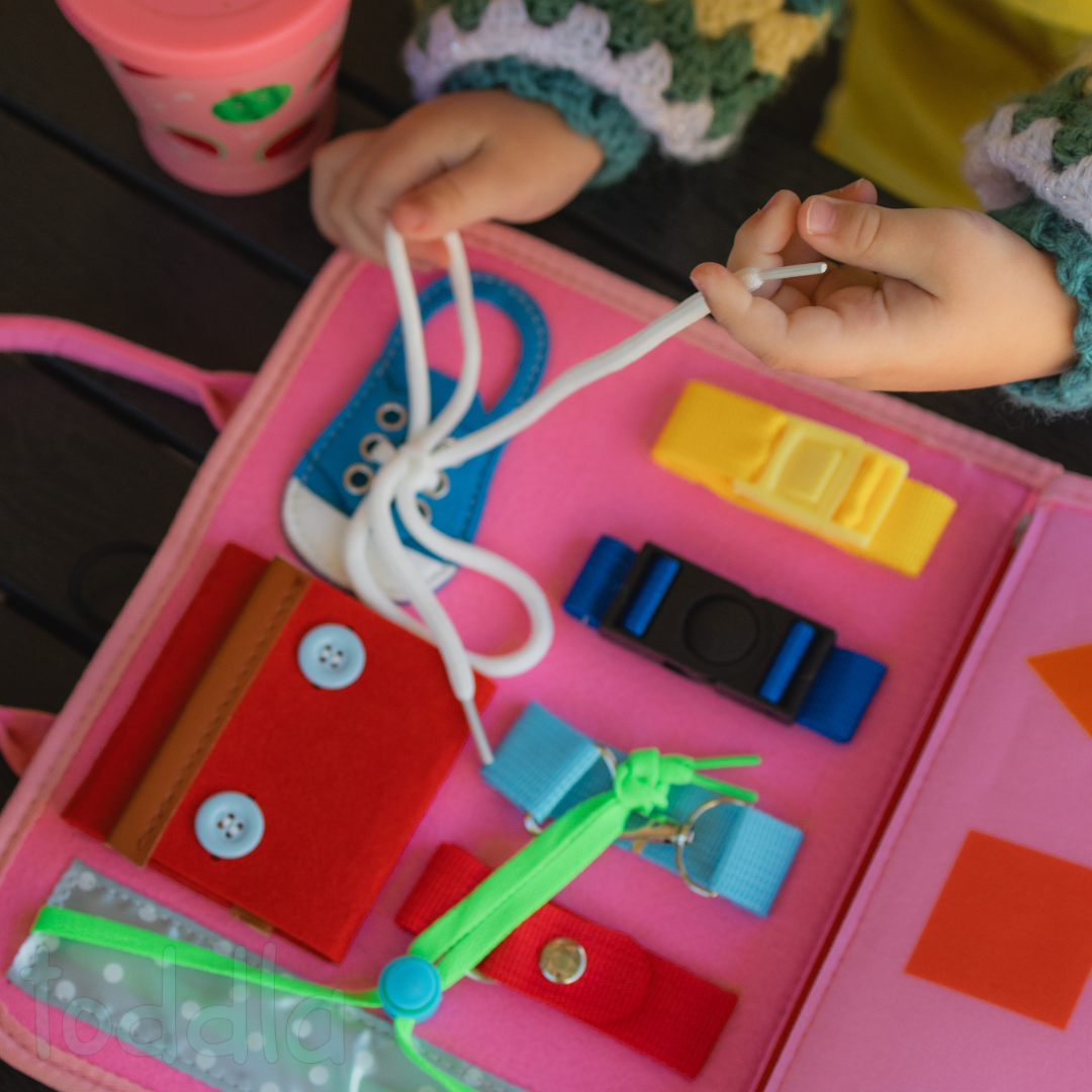 Fidtoy Montessori Busy Board for Toddlers Travel Learning Toy