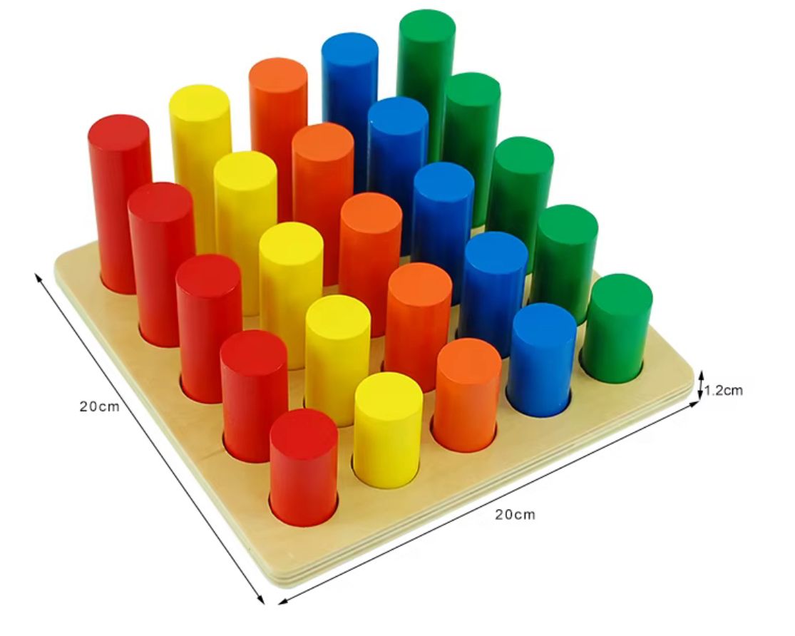 Montessori Cylinder Ladder Puzzle - Sensorial Material