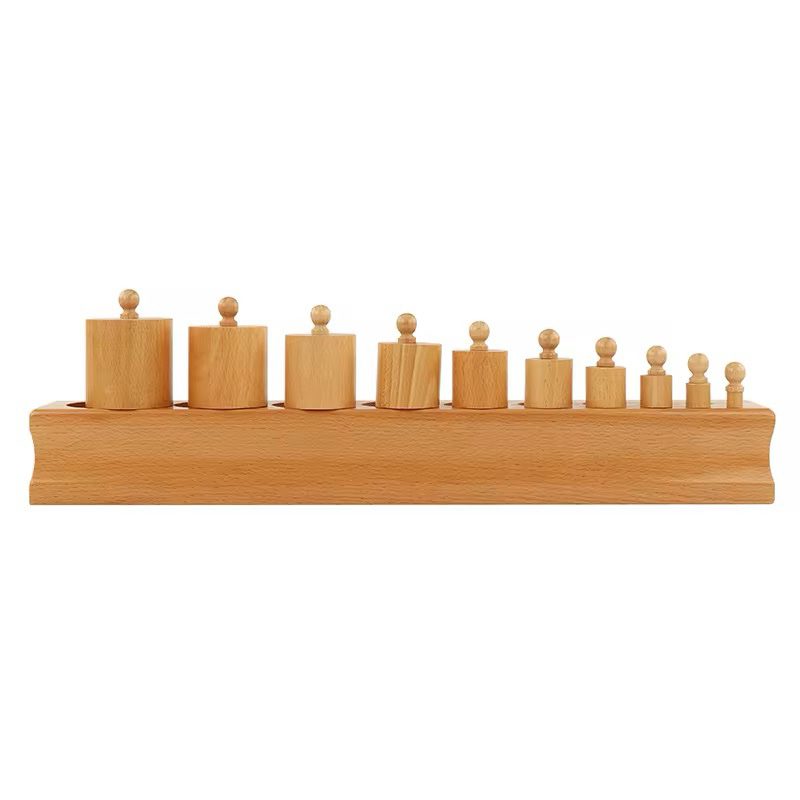 Montessori Knobbed Cylinders - Set of 4 Blocks | Sensorial Material