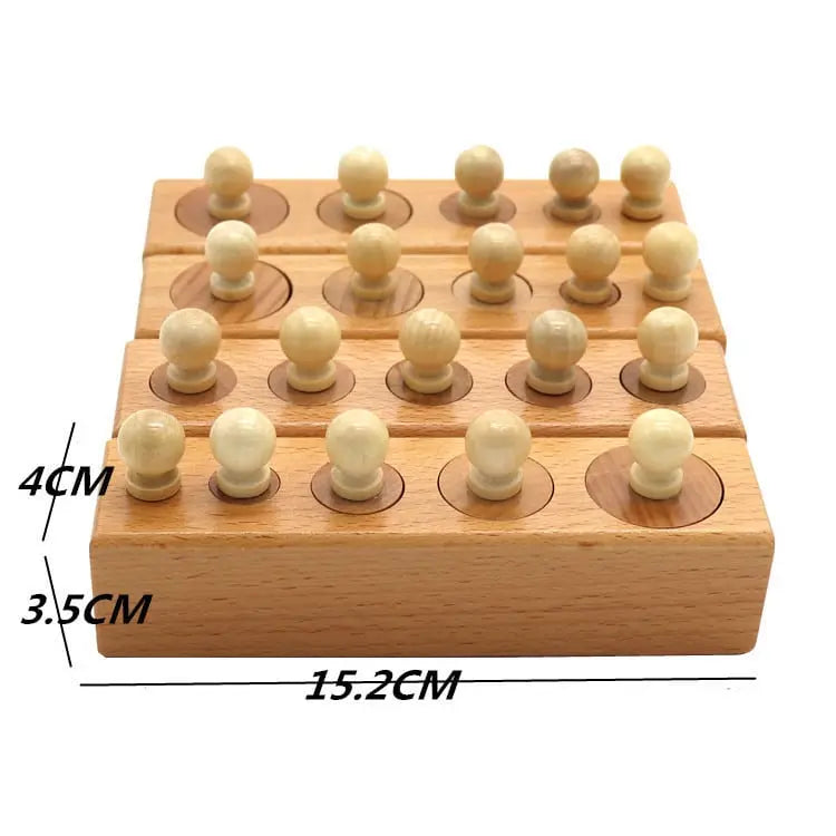 Fidtoy Montessori Volume Blocks – Wooden Educational Toy for Toddlers