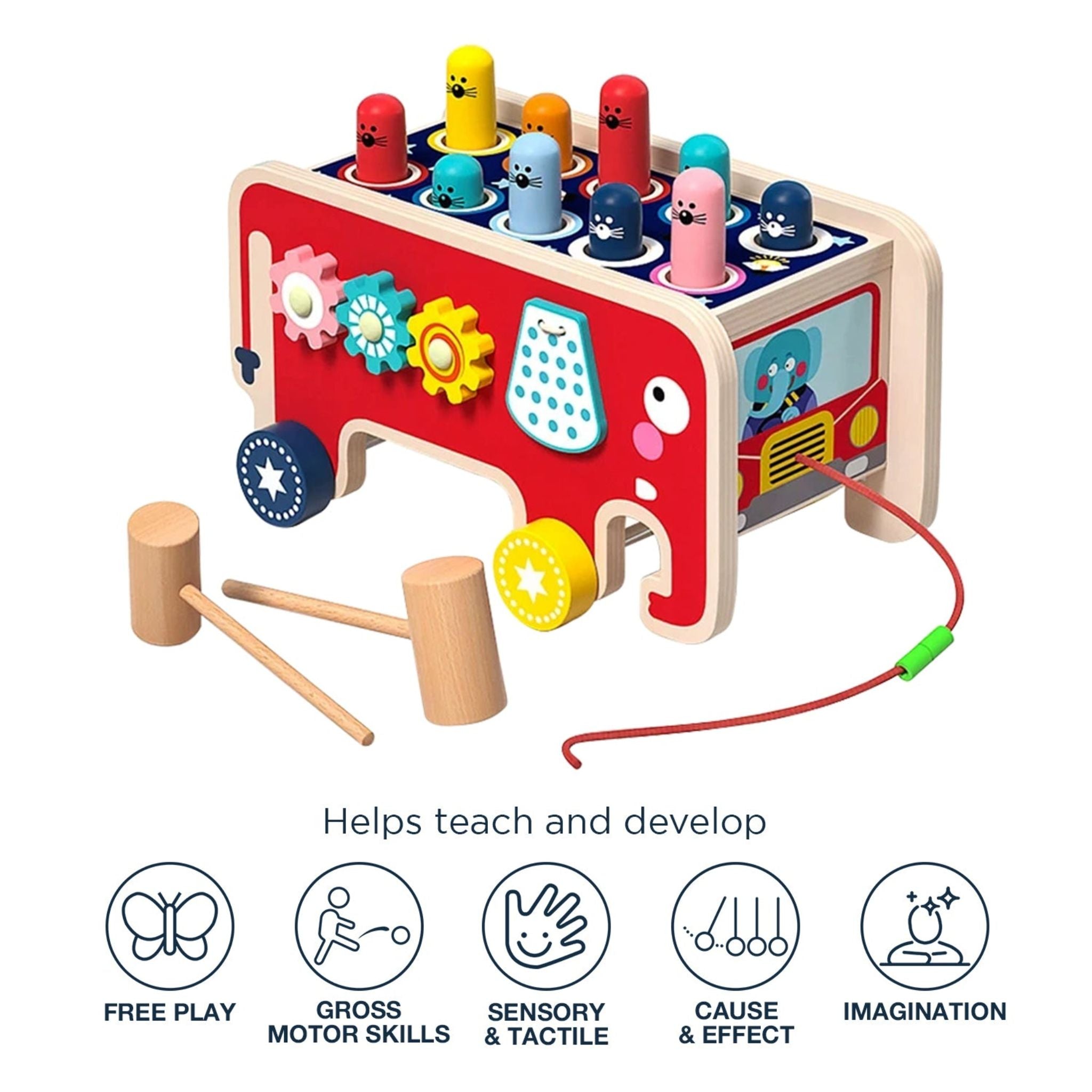 Montessori Wooden Whack-A-Mole