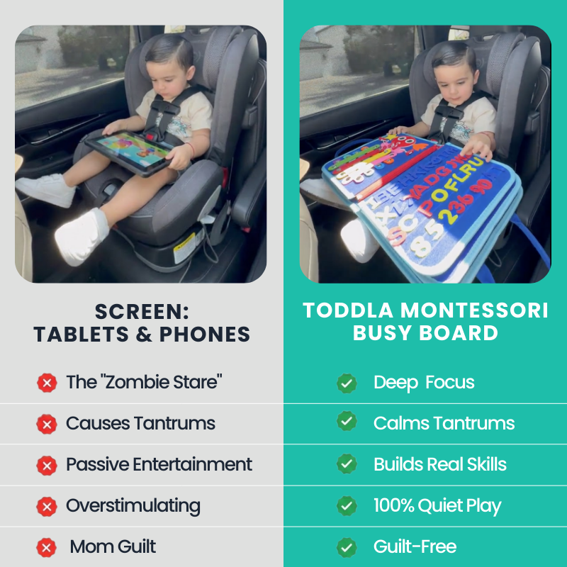 Fidtoy Montessori Busy Board for Toddlers Travel Learning Toy