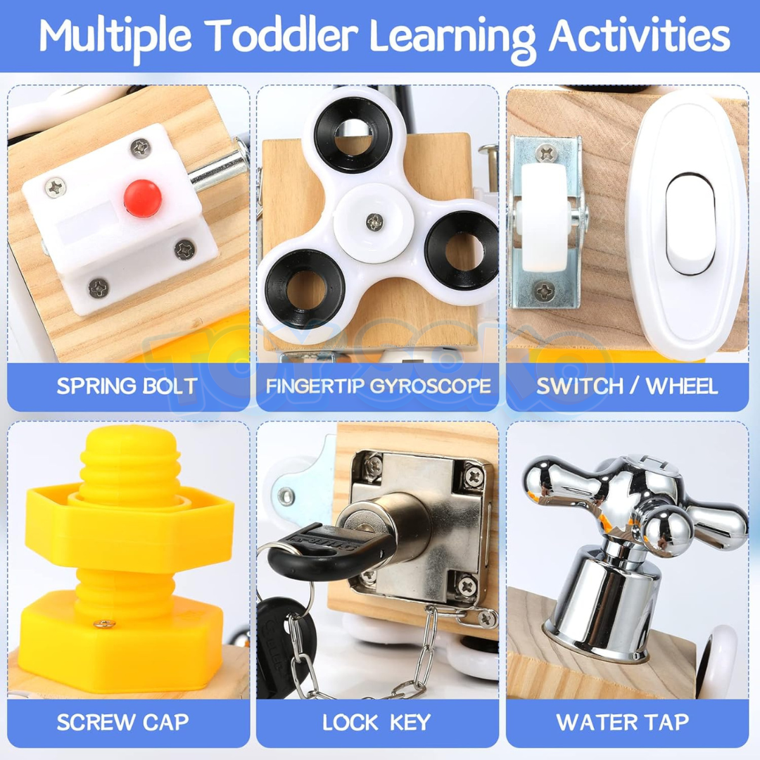 Montessori Activity Cube – Learning Toys for Preschoolers