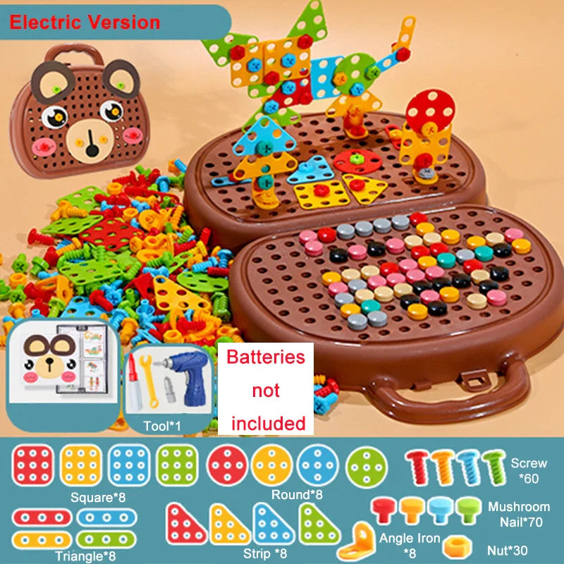 Juego de herramientas de montaje y reparación Montessori