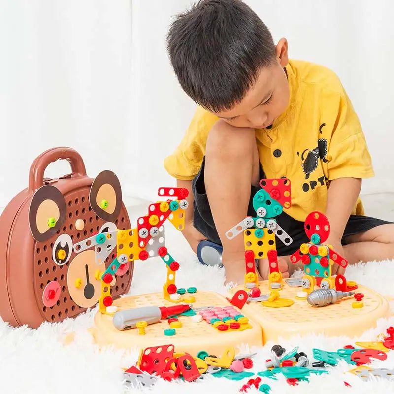 Juego de herramientas de montaje y reparación Montessori