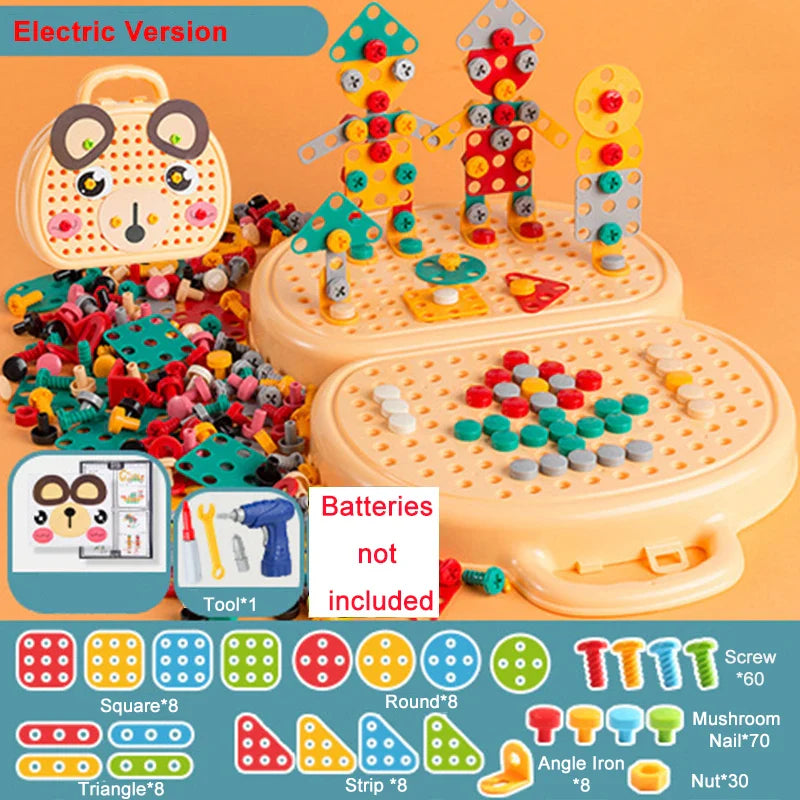 Juego de herramientas de montaje y reparación Montessori