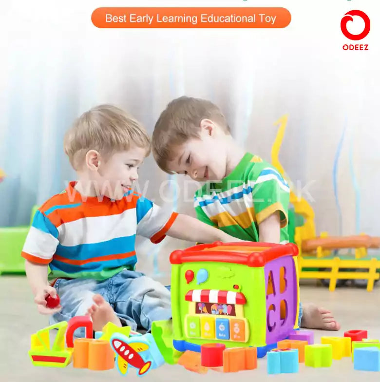 Huanger Multiple Activity Sorting Cube with Piano - 520