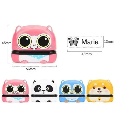 Fidtoy Clothes First Name Stamp – Personalized Kids Clothing Labeling Tool for School & Daycare
