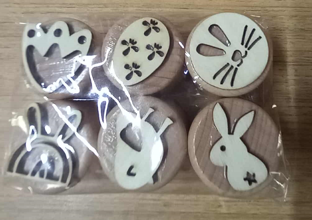 Montessori Kids Wooden Stamps Insects Bee Footprints Animals Butterfly lifecycle Set