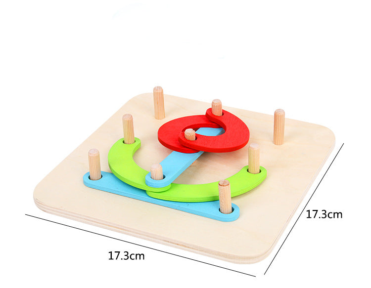 Fidtoy Numbers and Letters Jigsaw Puzzle Wooden Toy