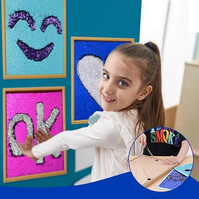 Sensory Sequine Wall Panel Toy Frame