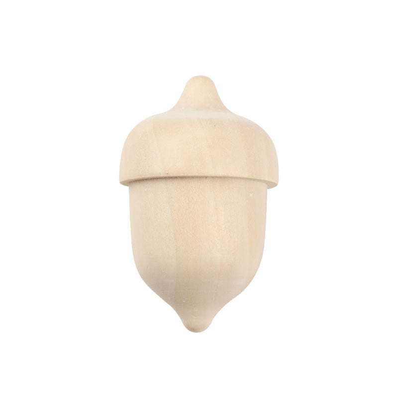 Wooden Craft DIY Christmas Natural Tree Acorn Loose Parts Kids Toy