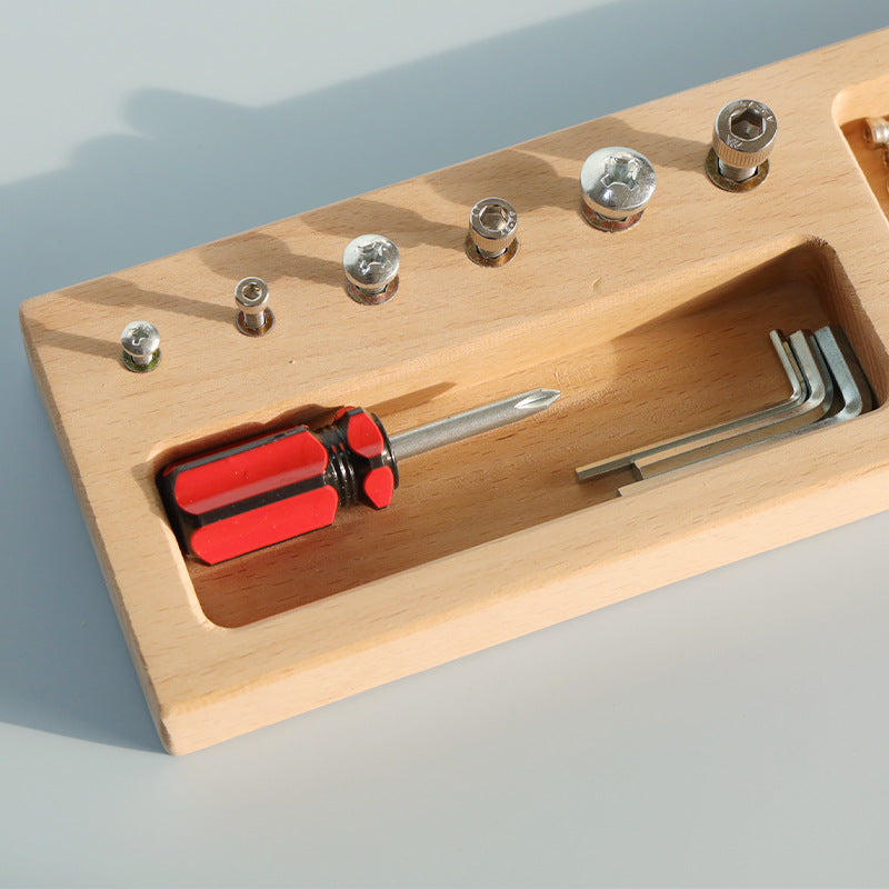 Happy Gumnut Montessori Screw Driver Board Multi Tool Activity Toy