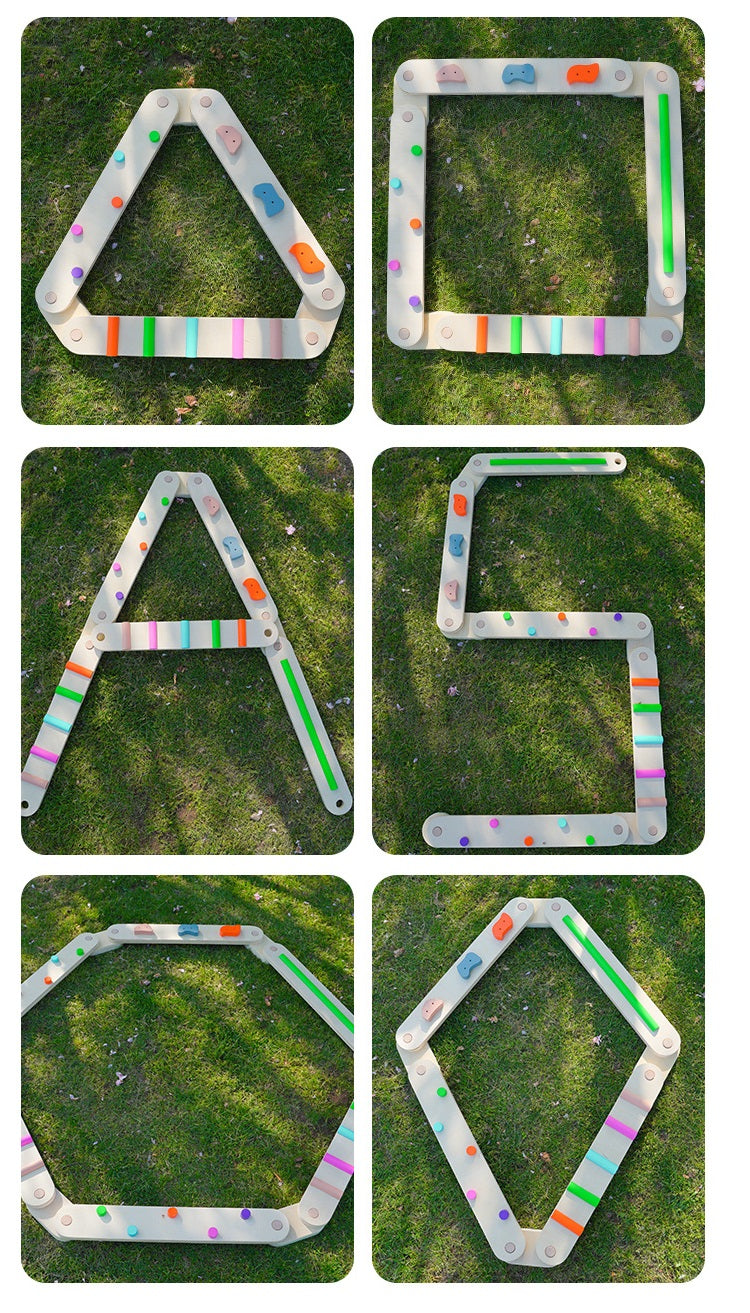 Kids Balance Beam Wooden obstacle Course Stepping Stone Toy