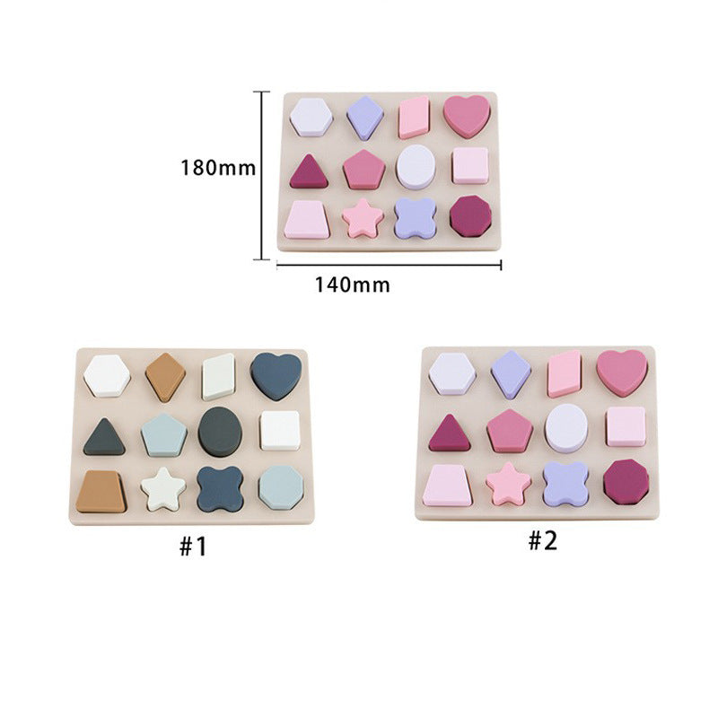 Montessori silicone shape puzzle