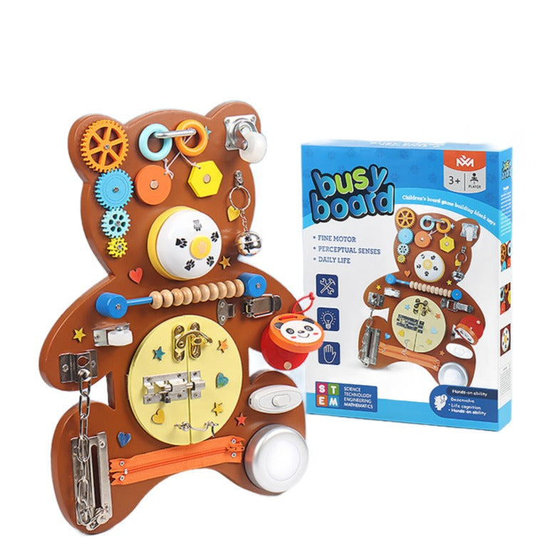 Montessori Bear Busy Board