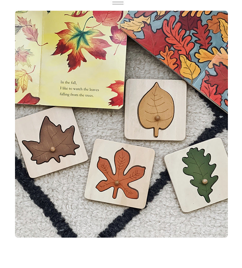 Montessori Leaves Peg Puzzles