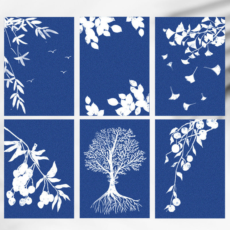 24 Sheets A5 Cyanotype Sun Paper Art Kit + 1 Acrylic Board