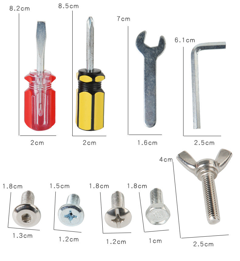 Montessori deluxe Mini Screwdriver Busy Board with tool kit set Bolts and nuts Cogs Latches and Lock